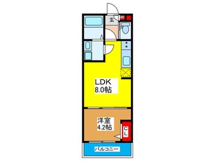 ALEGRIA鶴見区今津の物件間取画像